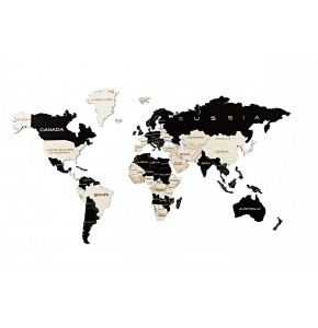 Карта мира деревянная - фото - 6